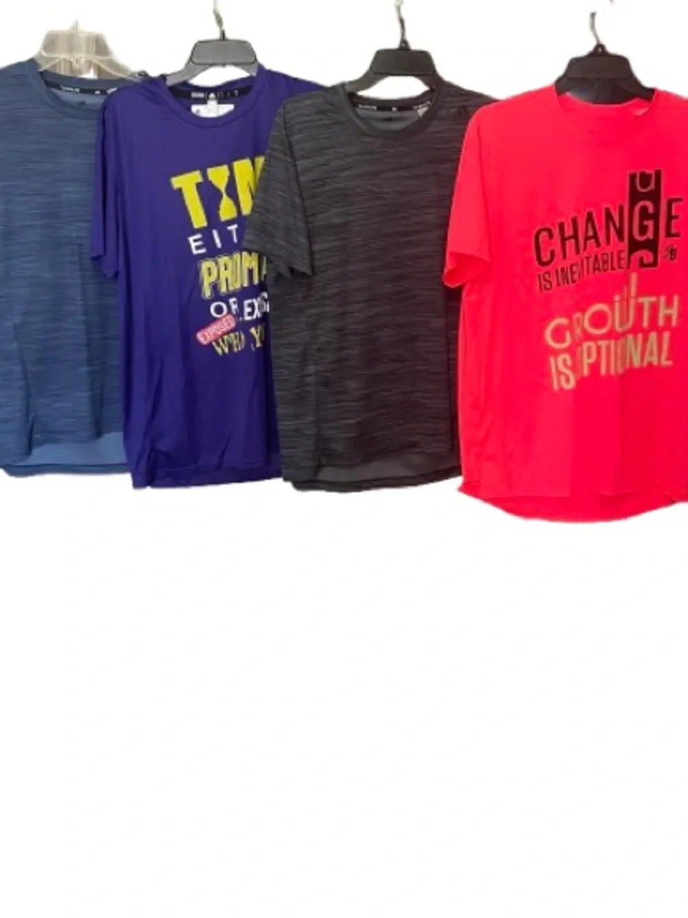 LOT OF 4 Adidas Men's T-Shirts Size L Aeroready Climalite Gym Bundle⁠